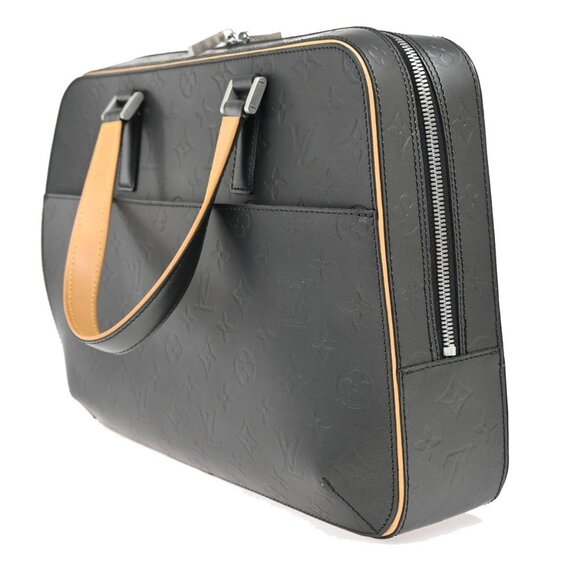 LOUIS VUITTON Malden Hand Tote Bag Monogram Mat Leather Black M55132 84KB365 - Picture 2 of 15